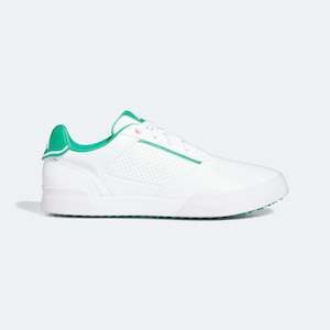 Adidas Shoe Sale: Adidas Retrocross Green & White Spikeless Golf Shoes