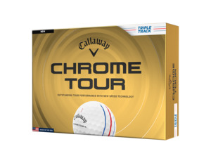 Balls: Callaway Chrome Tour Triple Track Golf Balls Dozen