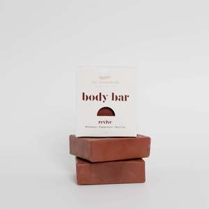 Body Bars: Red Clay Revive Soap Bar - Rosemary and peppermint