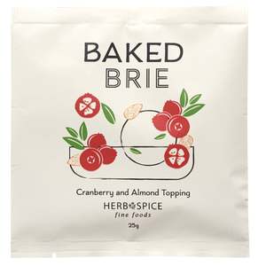 Baked Brie Cranberry & Almond Topping