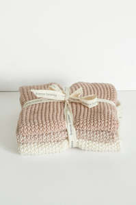 Bianca Lorenne washcloths - Set of 3 Petal