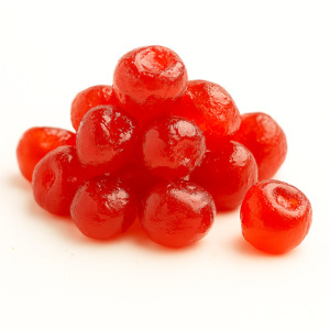Dried Fruits: Red Glaced Cherries