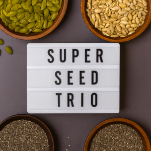 Seeds Grains: Super seed Trio – Chia, Pumpkin & Sunflower (1kg each)