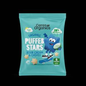 Ceres | Organic Puffed Stars - Sour Cream & Chives / 80g