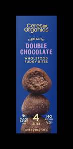 Ceres | Organic Wholefood Fudgy Bites - Double Choc / 120g