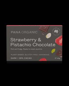 Chocolate: Pana Chocolate - Strawberry & Pistachio Bar / 45g