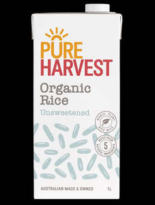 Pure Harvest | Organic Rice Milk - No sugar / 1lt