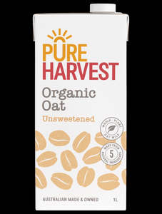 Beverages: Pure Harvest | Organic Oat Milk Unsweetened / 1lg