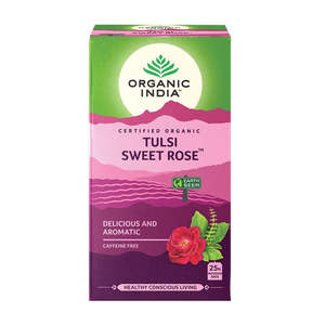 Teas: Organic India | Tulsi Sweet Rose / 25 bags