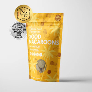 Little Bird - Macaroons - Passionfruit & Macadamia / 125g