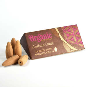 Backflow Incense Cones Arabian Oudh - Organic Goodness