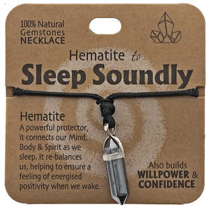 Natural Gemstones - Hematite Sleep Necklace