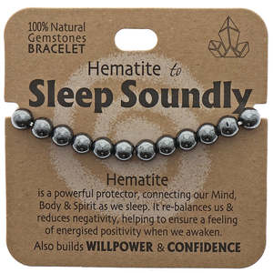 Natural Gemstones - Hematite Sleep Bracelet