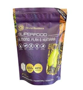 Natural Abundance - Almond, Flax & Kumara Crackers / 100g