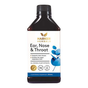 Supplements: Harker Herbals - Ear, Nose & Throat Tonic / 250ml