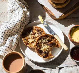 Bread: Venerdi - Spiced Fruit Sourdough English Muffins