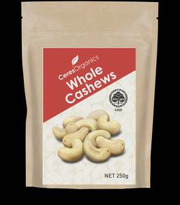 Pantry Goodness: Ceres | Cashews Whole Organic / 250g