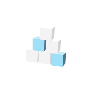 Build A Package: Add on: Stacking Blocks Blue & White