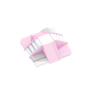 Build A Package: Double Slide Climber - Pastel Pink and White