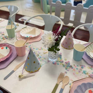 Build A Package: Add on: Luxe Kids Table and Chairs for 12 - White Table Tops