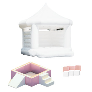 Bouncy Castles: Junior Bounce + Play Set - Rosé Candy Pink