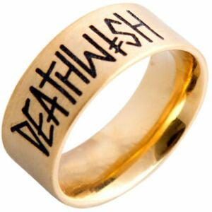 Jewellery: Deathwish Band Ring / Gold