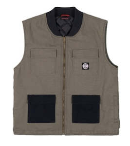 Mens Jackets: Independent Lakeview Pocket Vest / Gravel