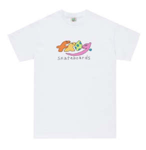 Frog: Frog Dino Logo Tee / White.