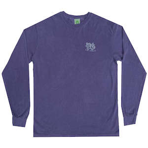 Frog: Frog Surf Turtle  Longsleeve Tee / Purple