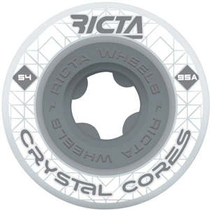 Ricta: Ricta Crystal Core Wheels 95a 54mm Crystal / Grey