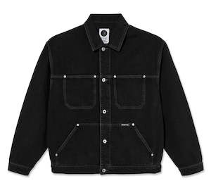 Mens Jackets: Polar Patrik Denim Jacket / Black / Silver