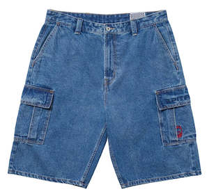Mens Shorts: Spitfire Classic 87 Denim Cargo Shorts / Stone Wash