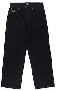 Mens Pants: Dickies x Thrasher Logo Pants / Black