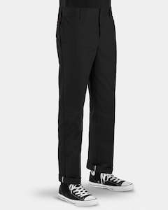 Mens Pants: Dickies 873 Slim Straight Fit Work Pants / Black