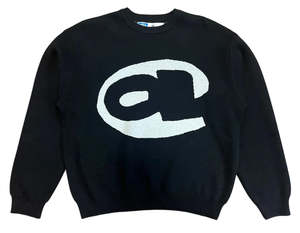 Hoodies Crew Sweatshirts: Always Do What You Should Do Ball Knitted Jumper / Black