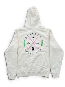 Color Bars x Playboy Swing Hoodie / Bone