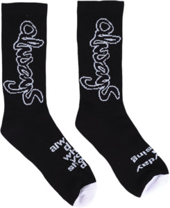 Always Do What You Should Do Script Socks / Black