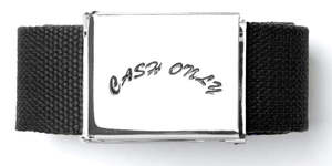 Cash Only Logo Web Belt / Black