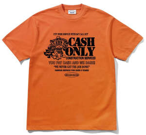 Cash Only: Cash Only Dash Tee / Orange