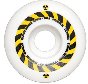 Hazard: Hazard Sign CP Conical Surelock Wheels 52mm