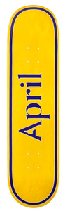 April OG Logo Yellow Purple Deck 8.25"