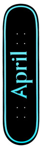 April OG Logo Blue Black Deck 8.25"