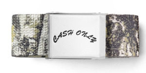 Cash Only Logo Web Belt / Foliage