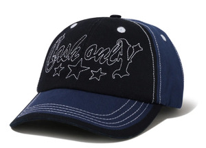 Cash Only Strip 6 Panel Hat / Navy