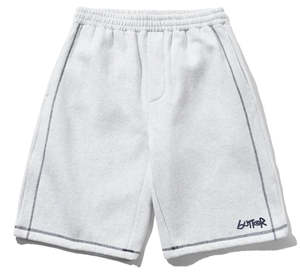 Mens Shorts: Butter Goods Overlock Stitch Fleece Shorts / Ash
