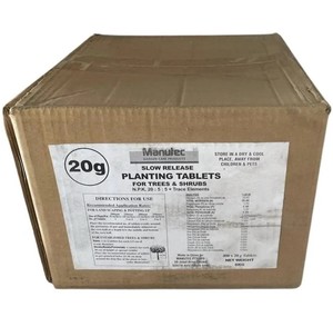 Products: Trees and Shrubs Tablets - Bulk 400s (8kg total) Manutec - Good Soil
