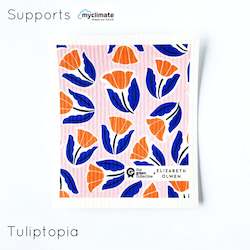 Spruce: Swedish Dishcloth SPRUCE - Tuliptopia by Elizabeth Olwen