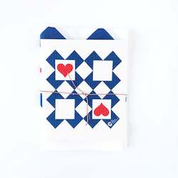 Tea Towels Linen Mix: Ace Of Hearts SET (50% Linen)