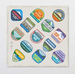 HANK - 1. NATIONAL PARKS by Glenn Jones  | Organic Cotton Handkerchief