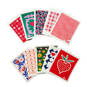 Best Sellers Bundles: SPRUCE Dishcloth SETS - Red (10)